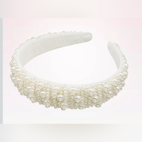The Unbranded Brand Accessories - Pearl Beaded Unlisted Headband